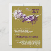 5x7 Masquerade Quinceanera Invitation Anniversaire (Devant)