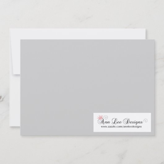 5x7 Masquerade Quinceanera Invitation Anniversaire (Dos)