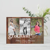 5x7 Métal corrégé rouillé Faire-part supérieur (Debout devant)