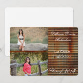 5x7 Métal corrégé rouillé Faire-part supérieur (Devant / Derrière)