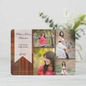 5x7 Métal corrégé rouillé Faire-part supérieur (Debout devant)