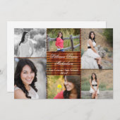 5x7 Métal corrégé rouillé Faire-part supérieur (Devant / Derrière)