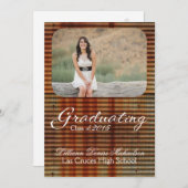 5x7 Métal corrégé rouillé Faire-part supérieur (Devant / Derrière)