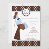 5x7 Modern Mod Mom Invitation Baby shower d'achat (Devant)