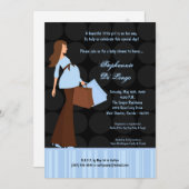 5x7 Modern Mod Mom Invitation Baby shower d'achat (Devant / Derrière)