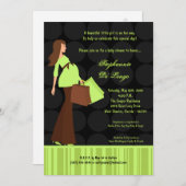 5x7 Moderne Mod Mam Shopping Baby shower Uitnodigi Kaart (Voorkant / Achterkant)