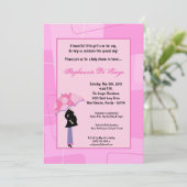 5x7 Moderne Mod Mam Shopping Baby shower Uitnodigi Kaart (Staand voorkant)