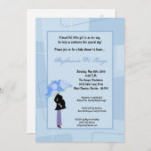 5x7 Moderne Mod Mam Shopping Baby shower Uitnodigi Kaart (Voorkant / Achterkant)