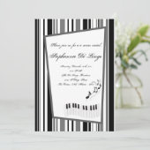 5x7 Music Notes Invitation (Debout devant)