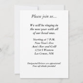 5x7 Nieuwjaarsuitnodiging Kaart (Achterkant)