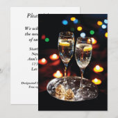 5x7 Nieuwjaarsuitnodiging Kaart (Voorkant / Achterkant)