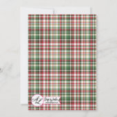 5x7 Noël Invitation Gold Parties scintillant Reind (Dos)