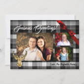 5x7 Noël XMAS Carte photo noir (Devant)