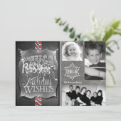 5x7 Noël XMAS Chalk Board Carte photo enseignant (Debout devant)