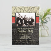5x7 Noël XMAS Happy Holiday PHOTO Invitation (Debout devant)