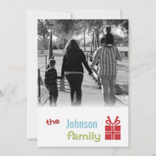 5x7 Noël XMAS Joyeux Carte photo de vacances