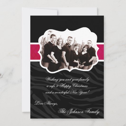 5x7 Noël XMAS Joyeux Carte photo de vacances (Devant)