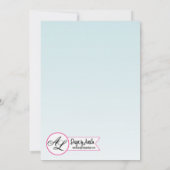 5x7 Nouvel An Invitation Fleurs tropicales sur (Dos)