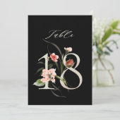 5x7 Numéro Botanique Floral 18, Numéro de Table No (Debout devant)