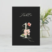 5x7 Numéro Botanique Floral 1, Numéro de Table Noi (Debout devant)