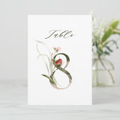 5x7 Numéro Botanique Floral 8, Numéro de Table (Debout devant)