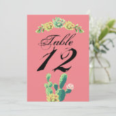 5x7 Numéro de tableau Carte Bohemian Cactus Succul (Debout devant)