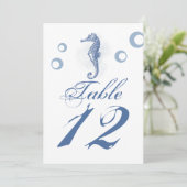 5x7 Numéro de tableau Carte Seahorse Sea Ocean Bea (Debout devant)