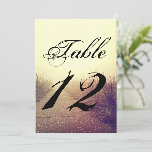 5x7 Numéro de tableau Carte Sunrise Pathway Path (Debout devant)