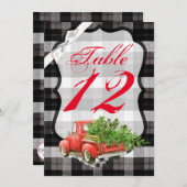 5x7 Numéro de tableau Carte XMAS Camion Buffle de (Devant / Derrière)