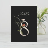 5x7 Numéro Floral Botanique 8, Numéro de Table Noi (Debout devant)