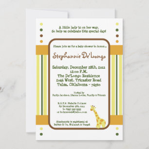 5x7 Oerwoud Baby's Baby shower Uitnodiging