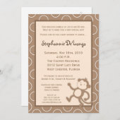 5x7 Oerwoud Safari Monkey Baby shower Uitnodiging (Voorkant / Achterkant)