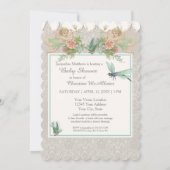 5x7 Papier Uitnodiging Baby shower Fairy Teacup (Achterkant)