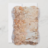 5x7 pays grange en dentelle de bois Faire-part de  (Dos)