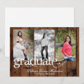 5x7 Pays rustique Grange Bois Senior Faire-part (Devant / Derrière)