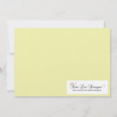 5x7 Peony Flower Sweet 16 Anniversaire Invitation (Dos)