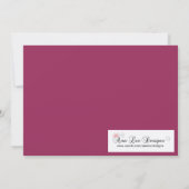 5x7 Peony Flower Sweet 16 Anniversaire Invitation (Dos)