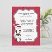 5x7 Pet met kerstmis Penguin Kaart (Staand voorkant)