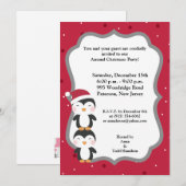 5x7 Pet met kerstmis Penguin Kaart (Voorkant / Achterkant)