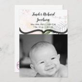 5x7 Photo Faire-part de naissance Armée Baby Cosmo (Devant / Derrière)