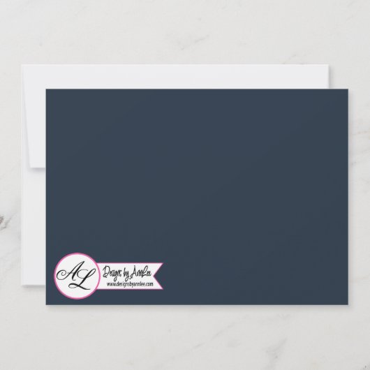 5x7 Photo Faire-part de naissance Armée Baby Cosmo (Dos)