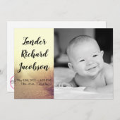 5x7 Photo Faire-part de naissance Armée Sunrise Pa (Devant / Derrière)