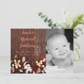 5x7 Photo Faire-part de naissance Army Cotton Bran (Debout devant)