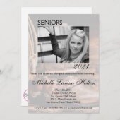 5x7 Photo Graduation Party Invitation Cowboy Boots (Devant / Derrière)