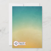 5x7 Photo Graduation Party Invitation Plage couche (Dos)