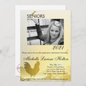 5x7 Photo Graduation Party Invitation Sunny Mornin (Devant / Derrière)