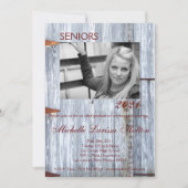 5x7 Photo Graduation Party Invitation White Wash W (Devant)