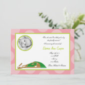 5x7 PHOTO Sports Soft Ball Faire-part de naissance (Debout devant)