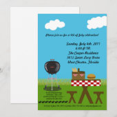 5x7 Pique-nique Été Barbecue Invitation (Devant / Derrière)