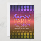 5x7 Points Disco Shiny Invitation spéciale (Devant)